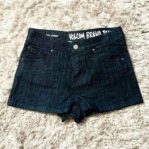 Volcom Dark Wash Denim Jean Shorts